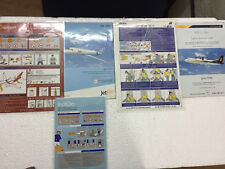 FLIGHT AIRLINE instruction SAFETY CARD INDIA UNUSED jet/indigo/spice/go set of 5 picture