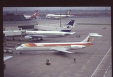 Orig 35mm airline slide Iberia MD-87 EC-EXN picture