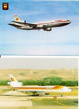 IBERIA Spain 2 McDonnell Douglas DC-10-30 Postcards, picture