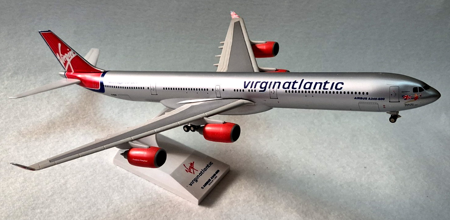Virgin Atlantic Airbus A340-600 `Mines Bigger Than Yours`  Model  1:200 G-VSHY