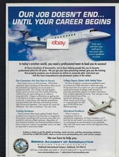 CONTINENTAL EXPRESS ERJ-145 OUR JOB DOES NOT END CAREER BEGINS SIERRA ACADEMY AD picture