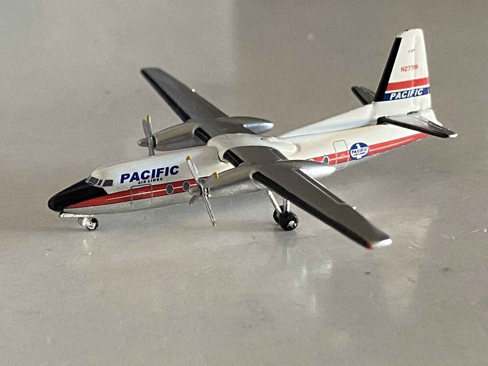 Aeroclassics Pacific Air Lines Fokker F-27 1:400 N2771R ACN2771R Red Colors