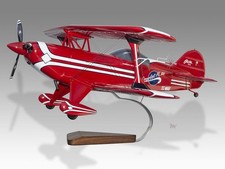 Pitts S-2B Special Scarlet Rose Desk Wood Airplane New Model Small Scale 1/24 picture