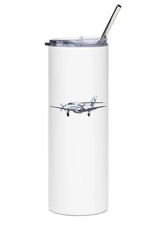 Pan Am Express BAE Jetstream 31 Stainless Steel Water Tumbler with straw - 20oz. picture