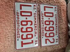 1991 Nos 1991 NC License Plates picture