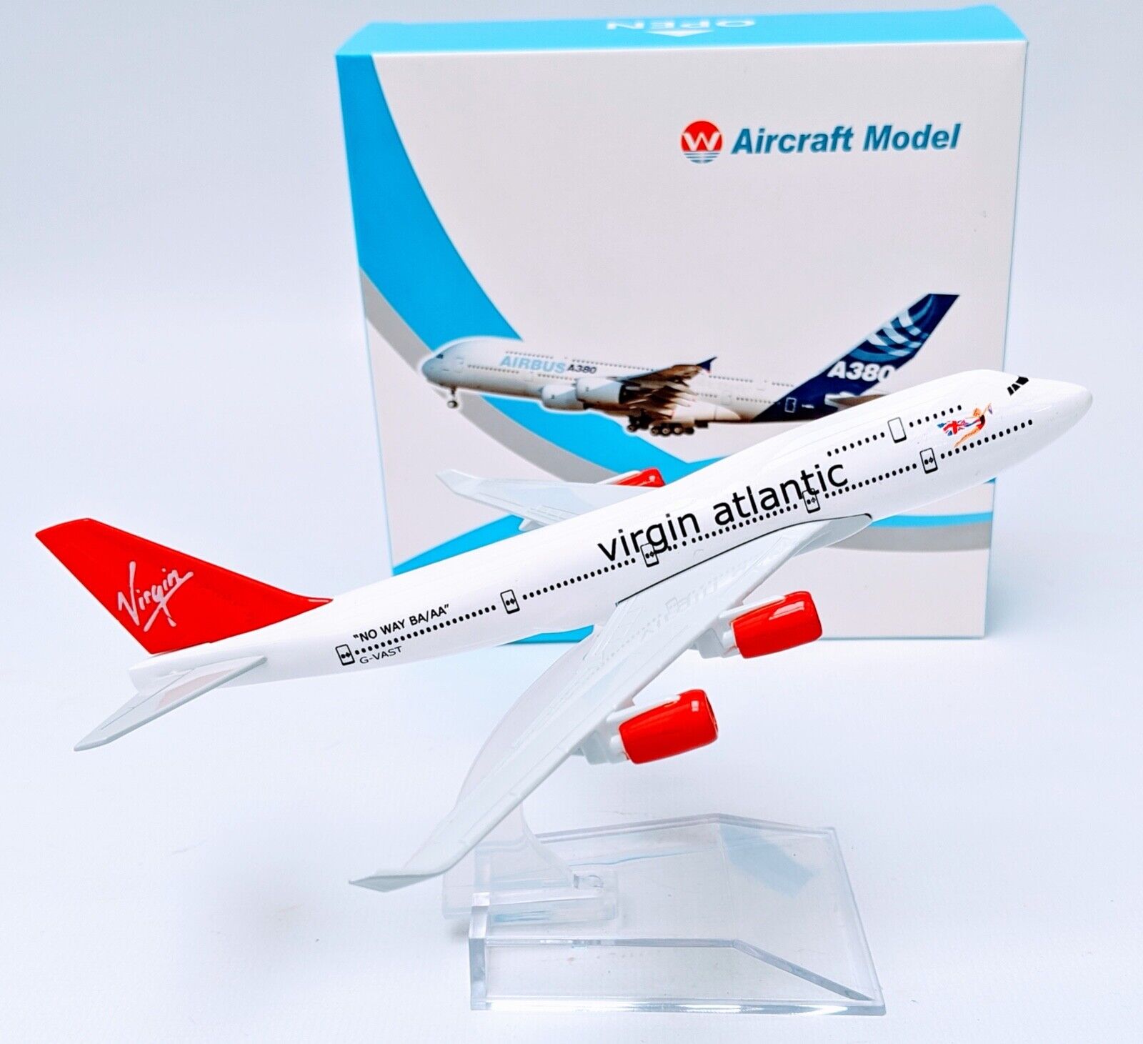 Virgin Atlantic 1:400 Apx 16cm Diecast Plane Model