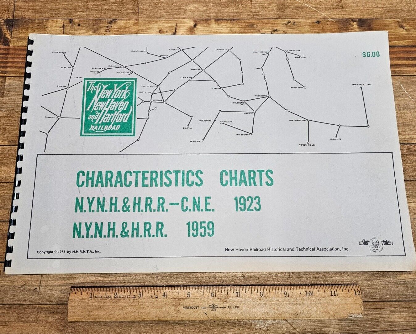 Rare NEW HAVEN RAILROAD NHRR Characteristics Charts & Stop Diagrams☆UNIQUE Book 