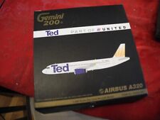 Extremely RARE Gemini 200 Airbus A320 TED, 1:200, Rare, NIB, RETIRED picture