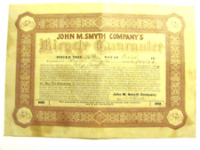 1911 ANTIQUE BICYCLE GUARANTEE CERTIFICATE, HUSSAR BICYCLE, JOHN M. SMYTH CO's. picture