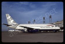 British Airways Boeing 737-200 G-BGDJ NOTES Kodachrome Slide/Dia A4 picture