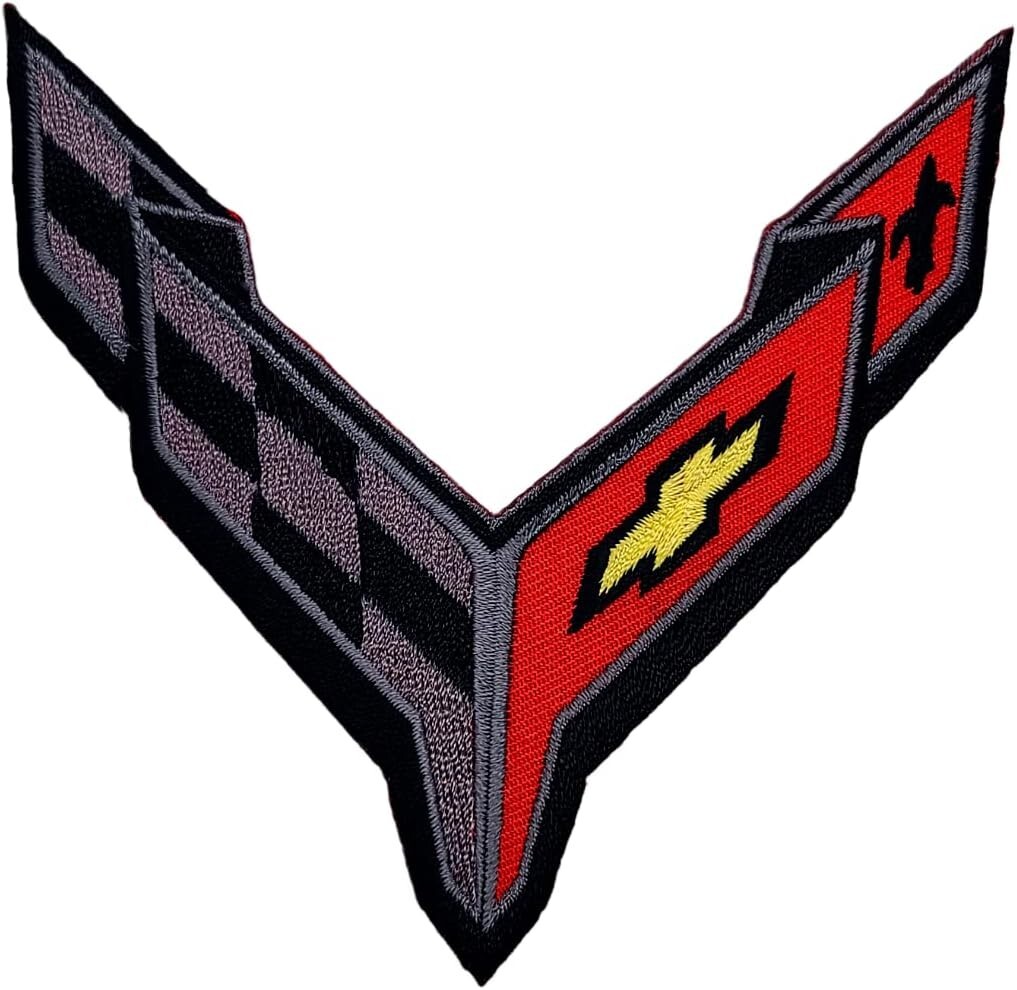 CORVETTE C8 GRAND SPORT RACING TEAM EMBROIDERED PATCH  iron on Sew 4\