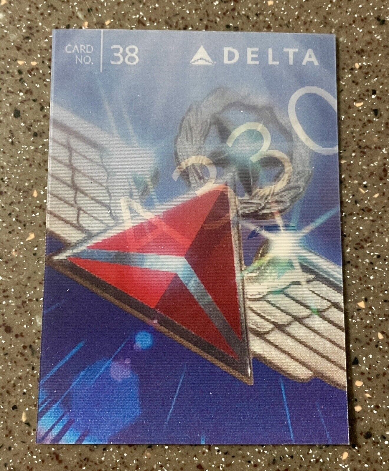 Delta Air Lines Pilot Trading Card from 2015, #38 Airbus A330-300