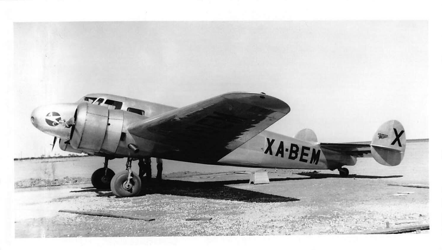 Lockheed 10A Electra Monoplane Aviation Aircraft Airbase Plane Original Photo F