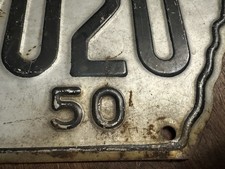 1950 TENNESSEE Shaped License Plate 15-2020 Kustom Hot Rod Rat Rod Lead Sled picture