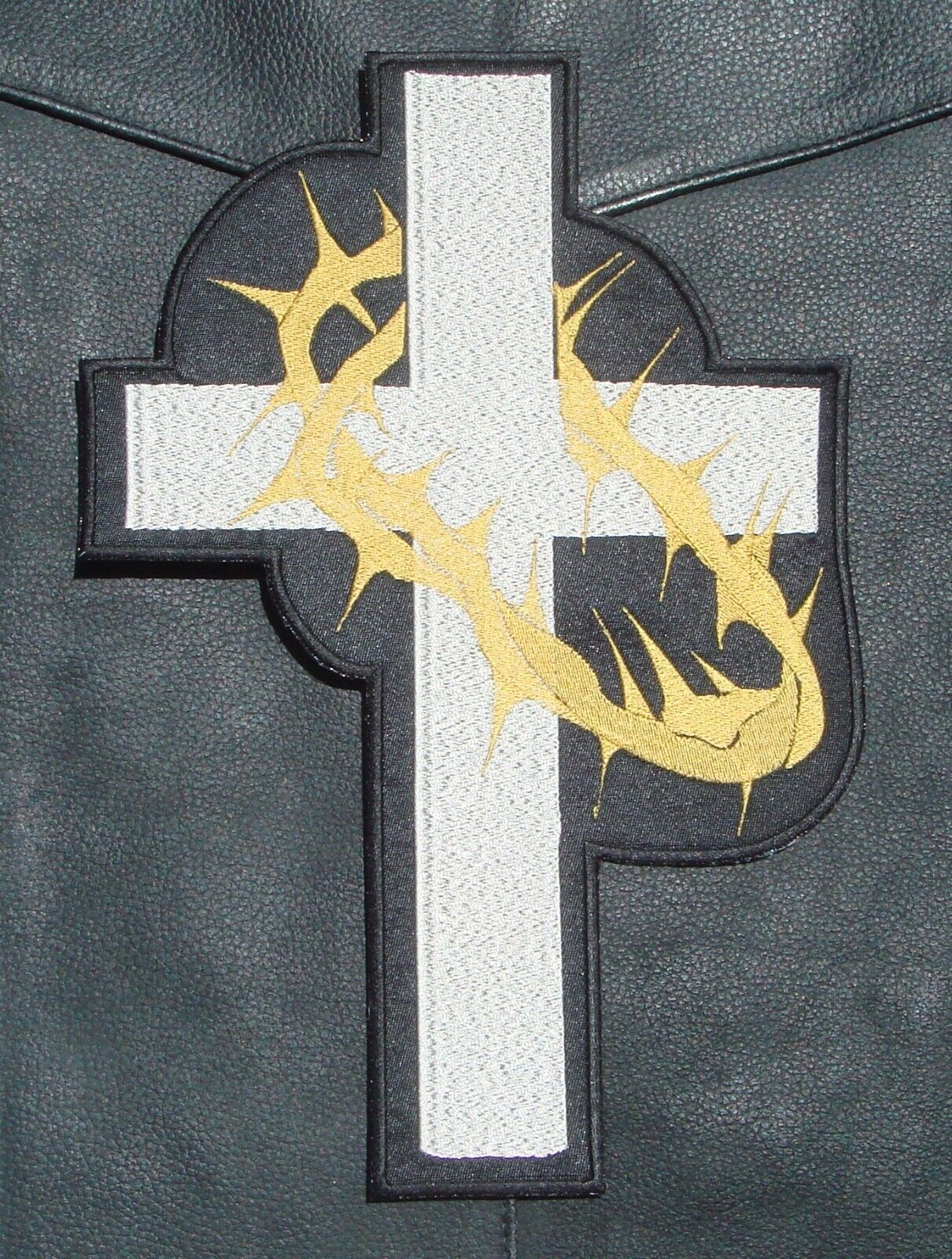 Cross and Thorns - Christian Patch