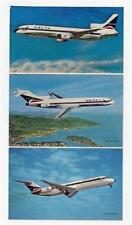 Delta Airlines 3 Airplane Postcard Lockheed 1011 Boeing 727-232 Douglas DC-9-32 picture