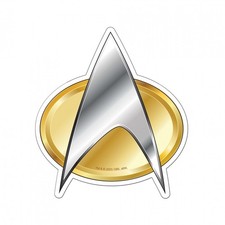 Star Trek Next Generation Com Badge Sticker Multi-Color picture