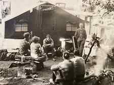 RARE CHARLES A. LINDBERGH CAMPING WITH A c1928 GILKIE TRAVEL TRAILER PHOTO 1930 picture