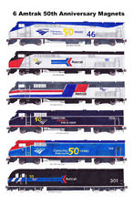Amtrak 50th Anniversary Heritage Locomotives magnets by Andy Fletcher picture