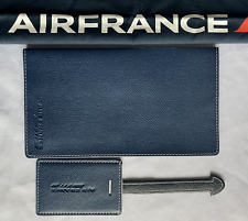 AIR FRANCE AIRPLANE LUGGAGE TAG and TICKET/PASSPORT HOLDER picture