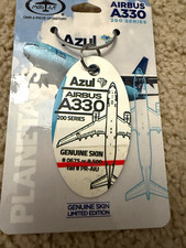 FLIGHT RECORDER BORDER TRI COLOR MotoArt PlaneTags Azul Airbus A330 Tag picture