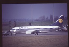 Orig 35mm airline slide Lufthansa 737-330 D-ABXM picture