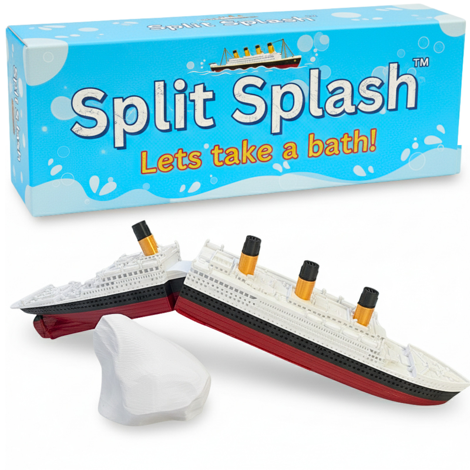 SplitSplash™ Realistic Split in half Titanic Bath Toy and Pool Toy, Titanic Toy SplitSplash™ Realistic Split in half Titanic Bath Toy and Pool Toy, Titanic Toy