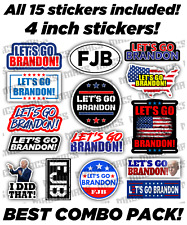 Let's Go Brandon Sticker - car Vinyl Decal funny FJB Joe Biden - 15 stickers picture