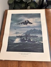 The Av-8b Harrier R.G. Smith Print 1977 McDonnell Douglas Military Aircraft Art picture