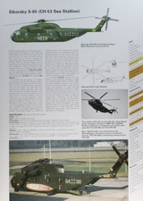 Sikorsky S-65 S65 CH-53 Sea Stallion Helicopter Picture Vtg Sheet Wall Art picture