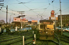 Red Arrow Lines 9 @ PHILA, PA_NOV 1967_ORIGINAL TRAIN SLIDE picture