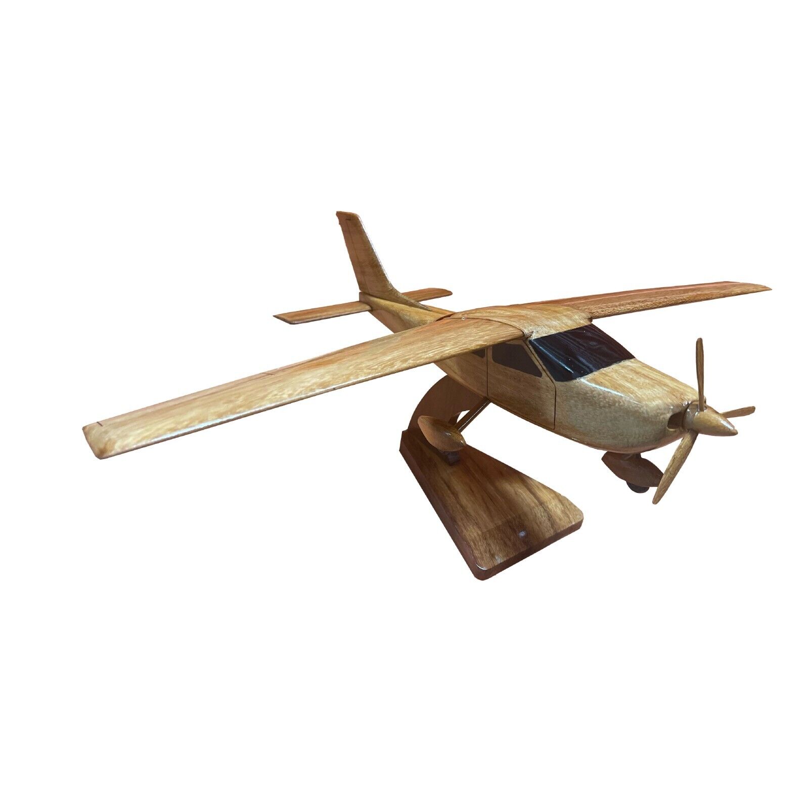 Cessna 177 Cardinal Mahogany Wood Desktop Airplanes Model.