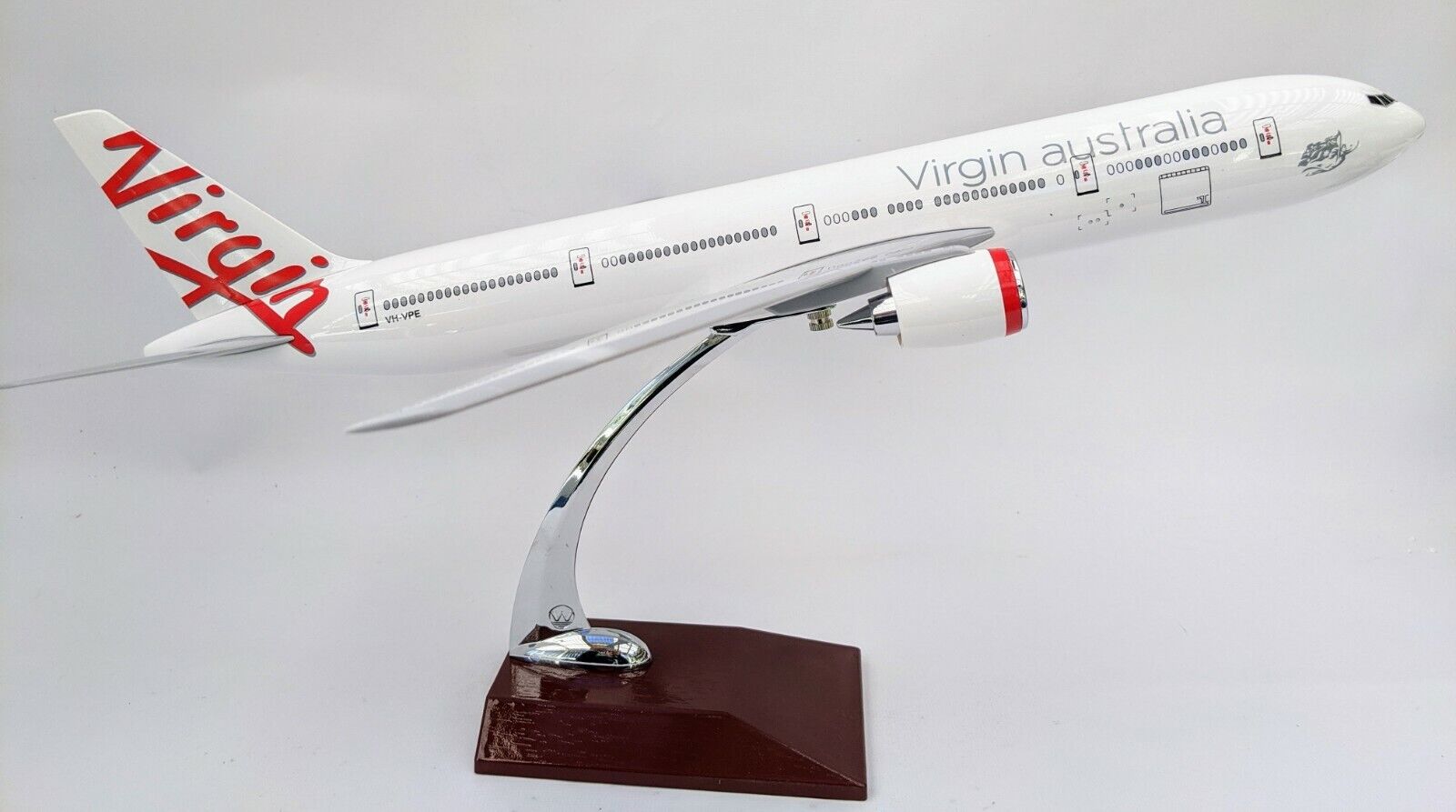 Virgin Australia 🇦🇺 Airplane Large Plane Model 777 Solid Resin Airplane 45Cm 