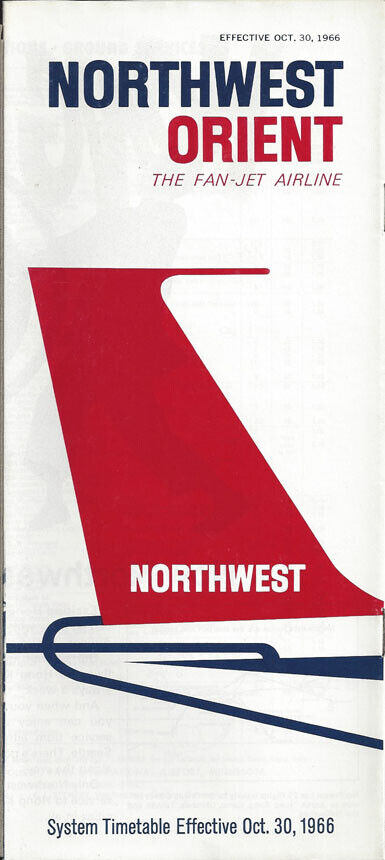 Northwest Orient Airlines system timetable 10/30/66 [0051] Buy 4+ save 25%