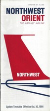 Northwest Orient Airlines system timetable 10/30/66 [0051] Buy 4+ save 25% picture