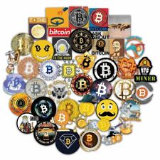 Cryptocurrency Stickers Bitcoin Stickers Pack Decentralized Crypto Currency 50PC picture