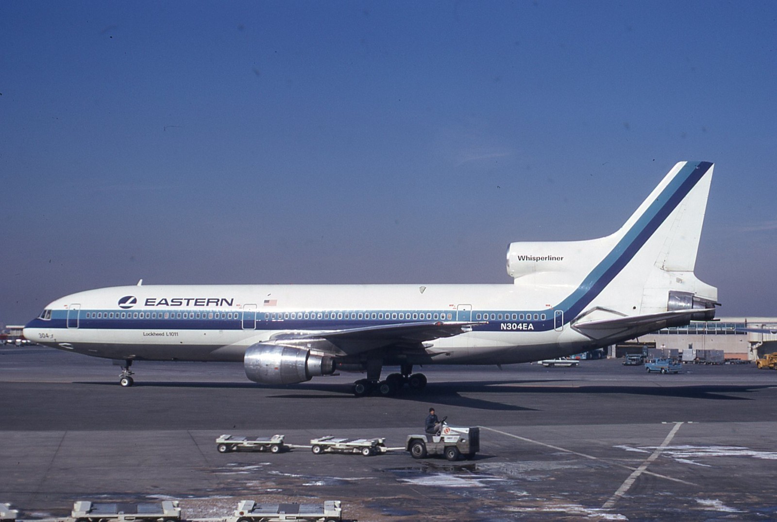AIRCRAFT COLOUR SLIDE N4649  EASTERN L1011 TRISTAR reg N304EA