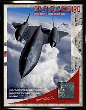 Lockheed SR-71 Blackbird Titanium Relic Display BLACK PAINT 8.5x11 picture