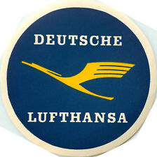 Deutsche LUFTHANSA / LUFT HANSA - Great Old Airline Luggage Label, circa 1955 picture