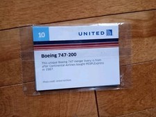 United Airlines Celebrating The Boeing 747-200 Sealed Collectors Cards #10 picture