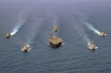 US NAVY USN Carrier Strike Group 8 12X18 AC2 PHOTOGRAPH picture