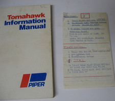 1978 Piper Tomahawk Owner's Info Manual PA-38-112, Part no. 761-668 + Checklist picture