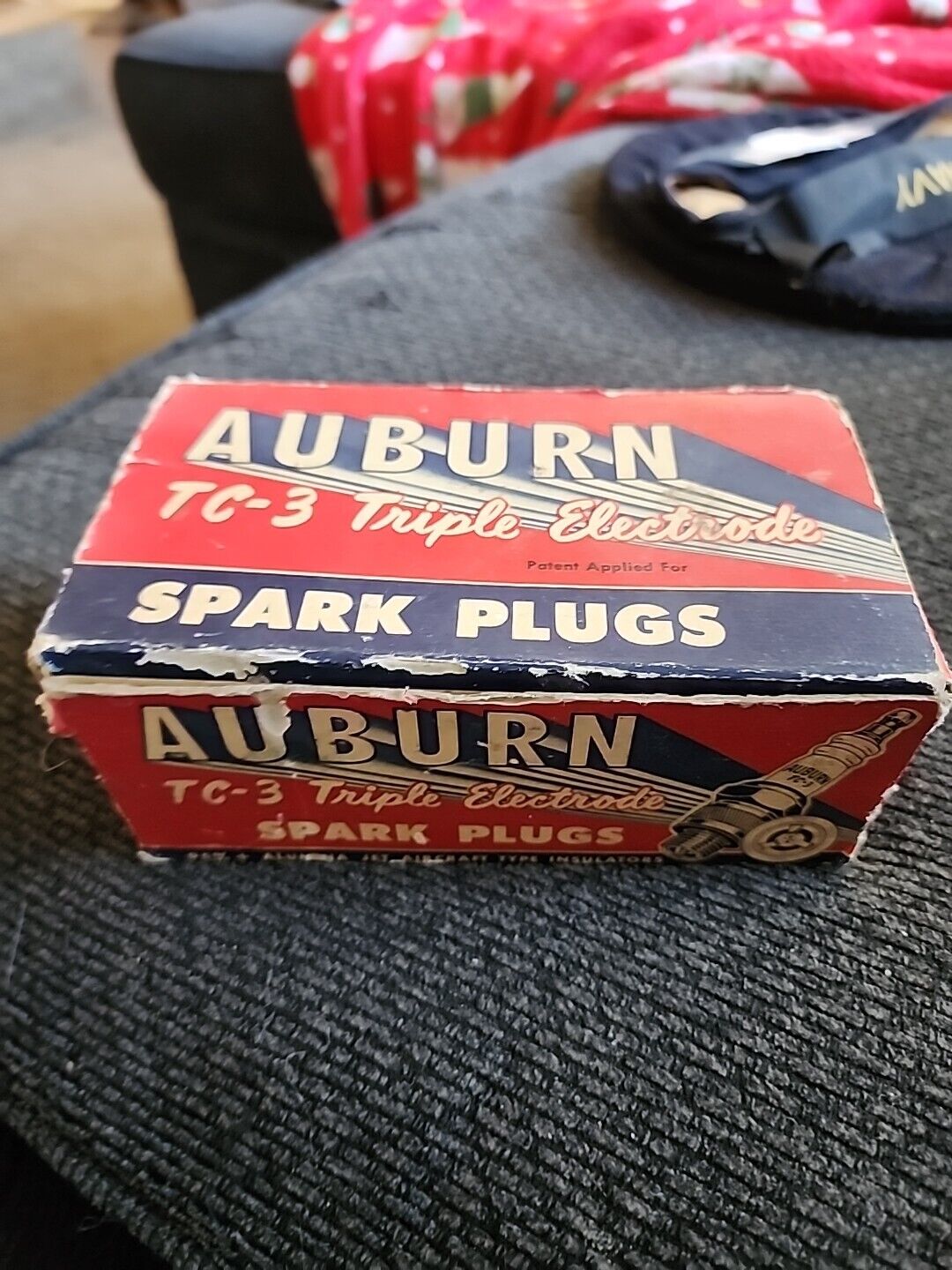 Case Of 10 Vintage Auburn TC-3 Spark Plugs NOS