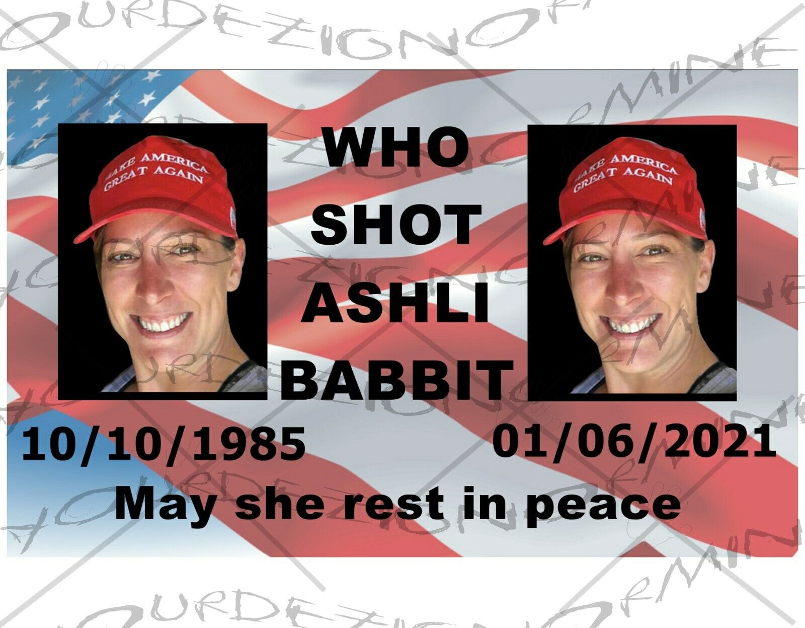 WHO SHOT ASHLI BABBIT 1/6/21 US CAPITOL BLDG BUMPER STICKER Trump wants to know