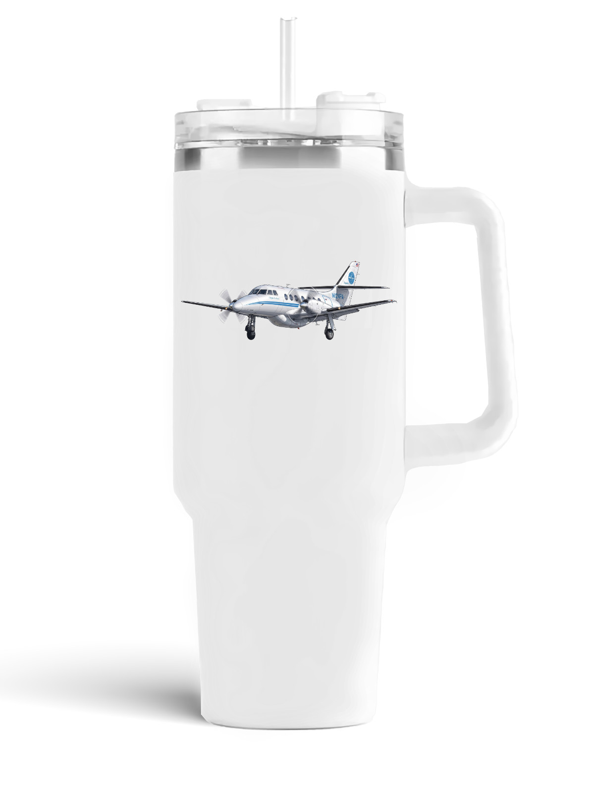 Pan Am Express BAE Jetstream 31 Stainless Steel Quencher Tumbler  40oz