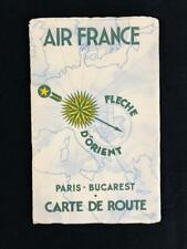 AIR FRANCE FLECHED’ORIENT ORIENT ARROW HUGE ROUTE MAP BOOK 1930 ART DECO Wibault picture