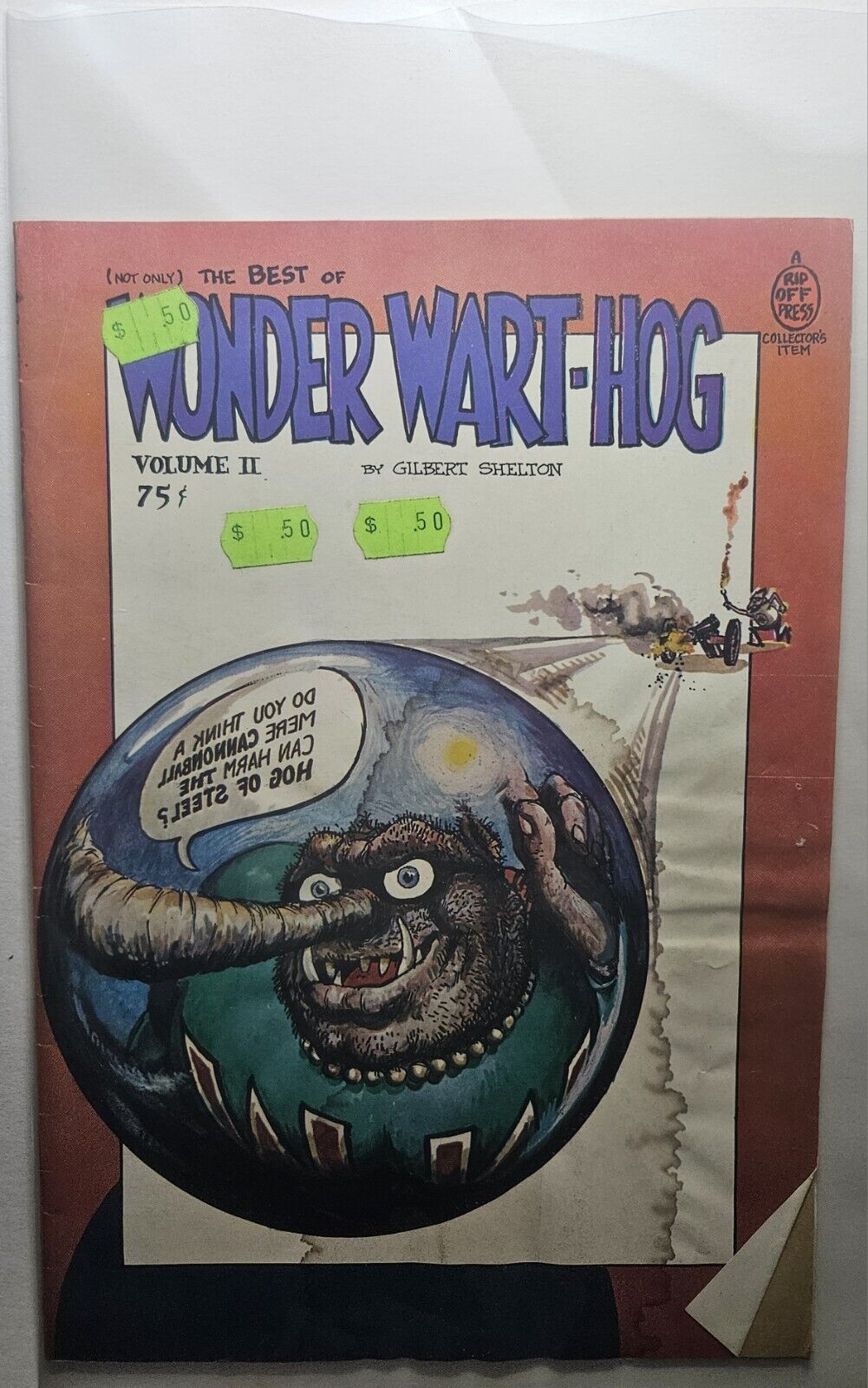 Wonder Wart-Hog #2   Underground Comix  1st Print  1975   Gilbert Shelton