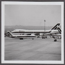 Alitalia Boeing 747 & Sud Aviation SE 210 Caravelle I-CA8E snapshot ca 1970s picture