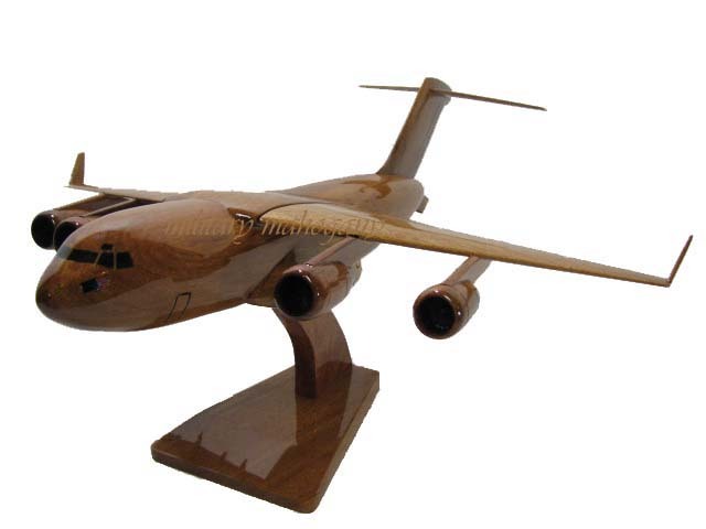 C-17 Globemaster III USAF Boeing Air Force Mahogany Wood Wooden Military Model C-17 Globemaster III USAF Boeing Air Force Mahogany Wood Wooden Military Model