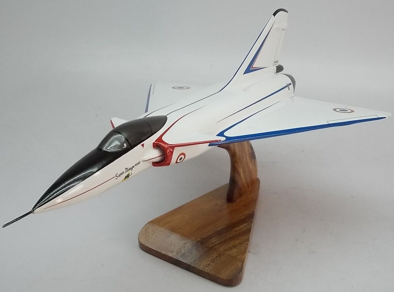 Dassault Mirage 4000 Aiplane Mirage-4000 Desktop Wood Model Small New